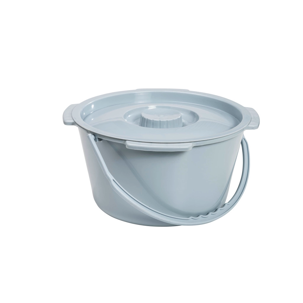Commode Bucket with Handle and Lid, 7.5qt