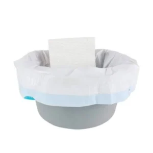 Commode liners with super-Absorbent Pads