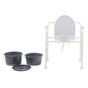 commode pails, lids and splash Guard