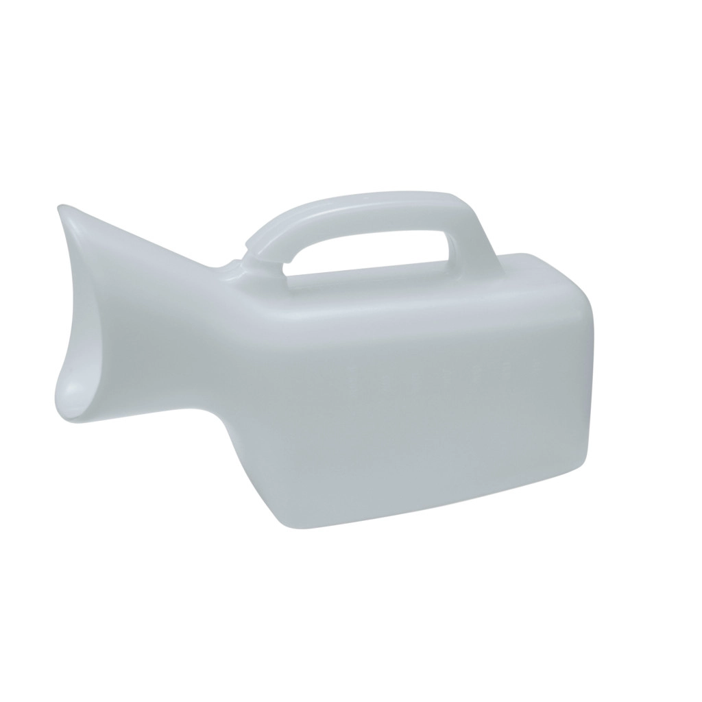 female handheld urinal container